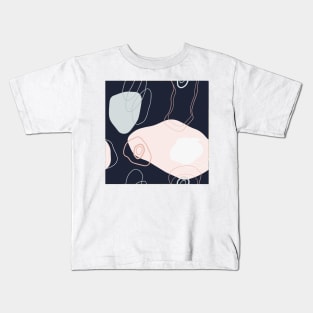 Abstract Shapes Rose Ashes Kids T-Shirt